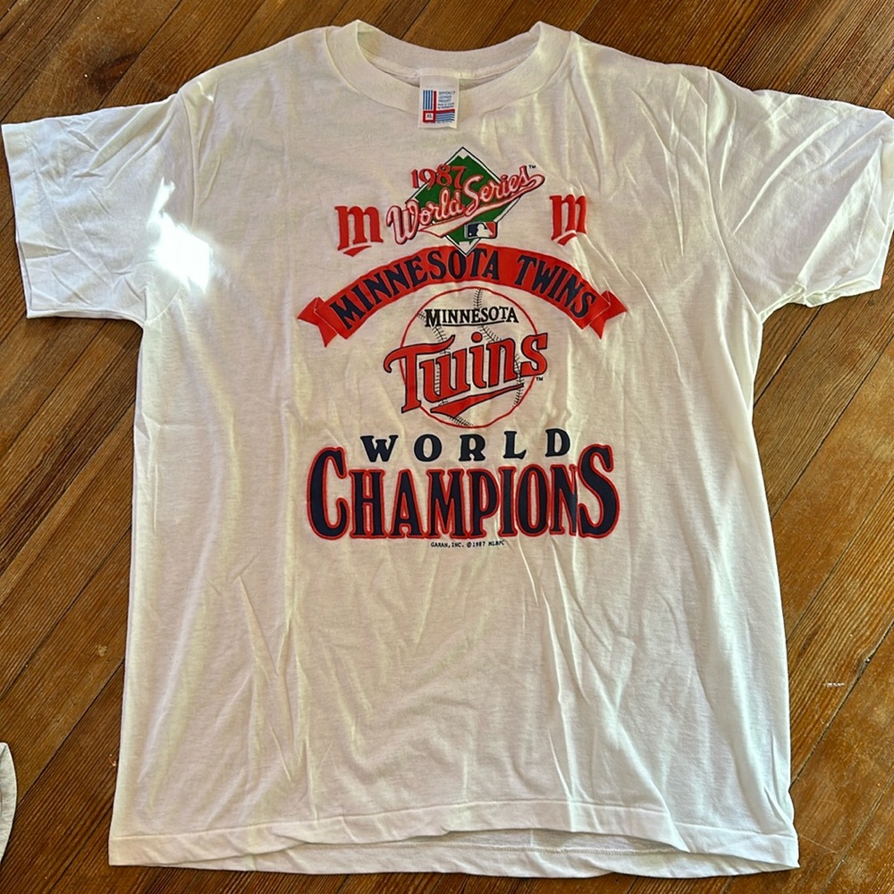 Minnesota World Series 1987 white T-shirt